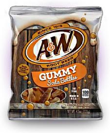 Мармелад A&W Root Beer Soda Bottle Gummies 128 грамм