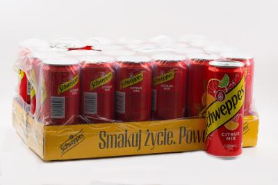 Напиток безалкогольный сильногазированный Schweppes Цитрусовый микс 330 мл ж/б