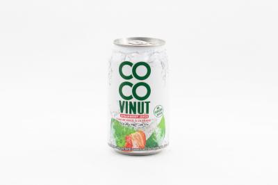 COCO Vinut Кокосовая вода с соком клубники 330мл ж/б